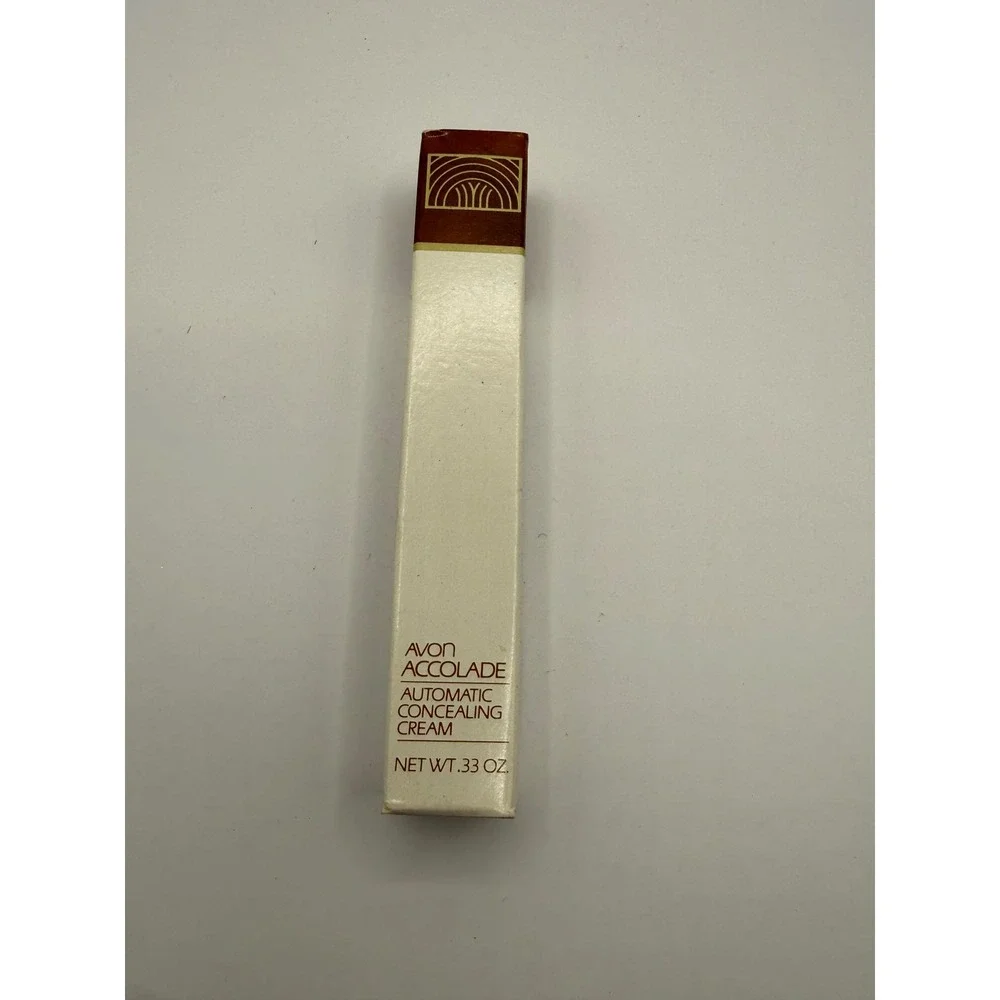 Vintage Avon Accolade Automatic Concealing Cream Fair 0.33 oz 1982 New in Box